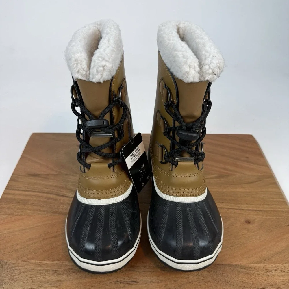 New Big Kids SOREL Kids Yoot Pac Nylon Waterproof Winter Boot Boots Size 1 Y